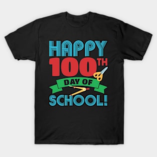 100 Days Of School 100th Day Llama T-Shirt